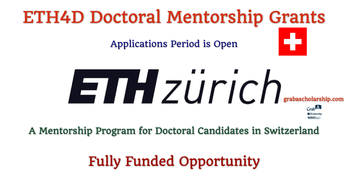 ETH4D Doctoral Mentorship Grants