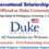 Karsh International Scholarship Program at Duke University in the USA (Full Scholarship Opportunity)